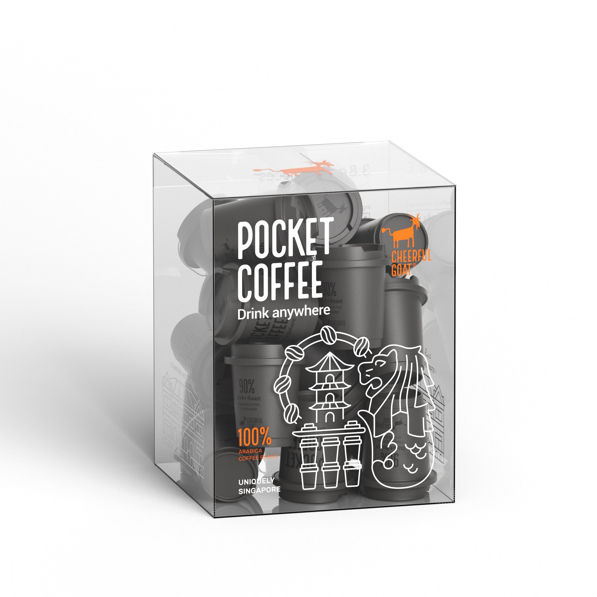 Cheerful Goat Pocket Coffee (90% Dark+ Roast)