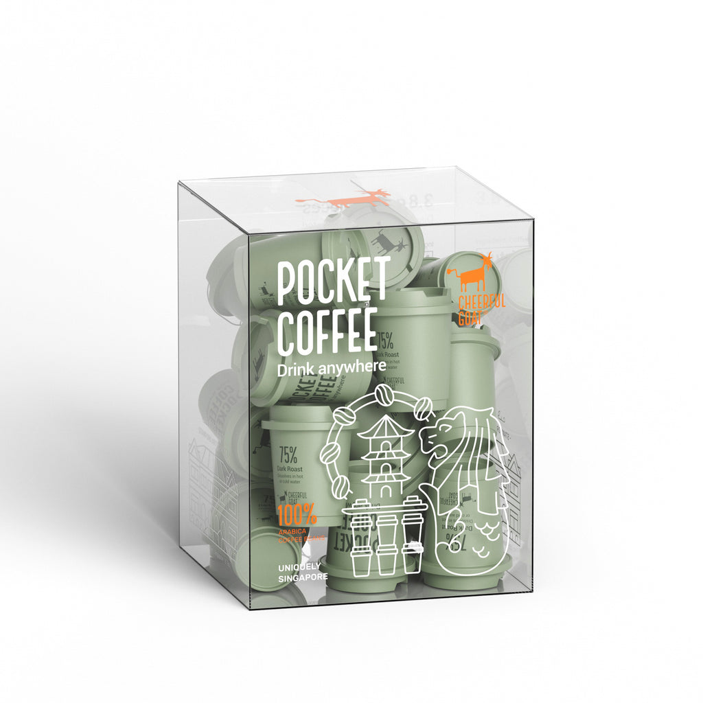 Cheerful Goat Pocket Coffee (75% Dark Roast)