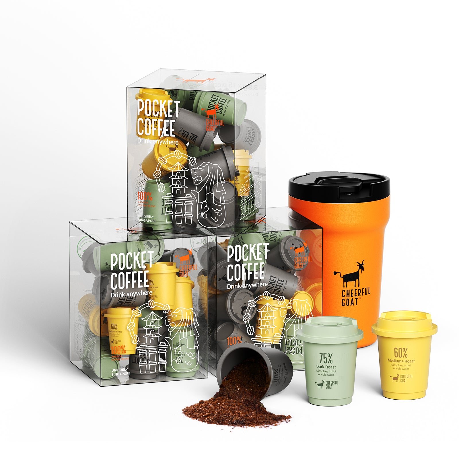 Cheerful Goat Pocket Coffee (Mixed)