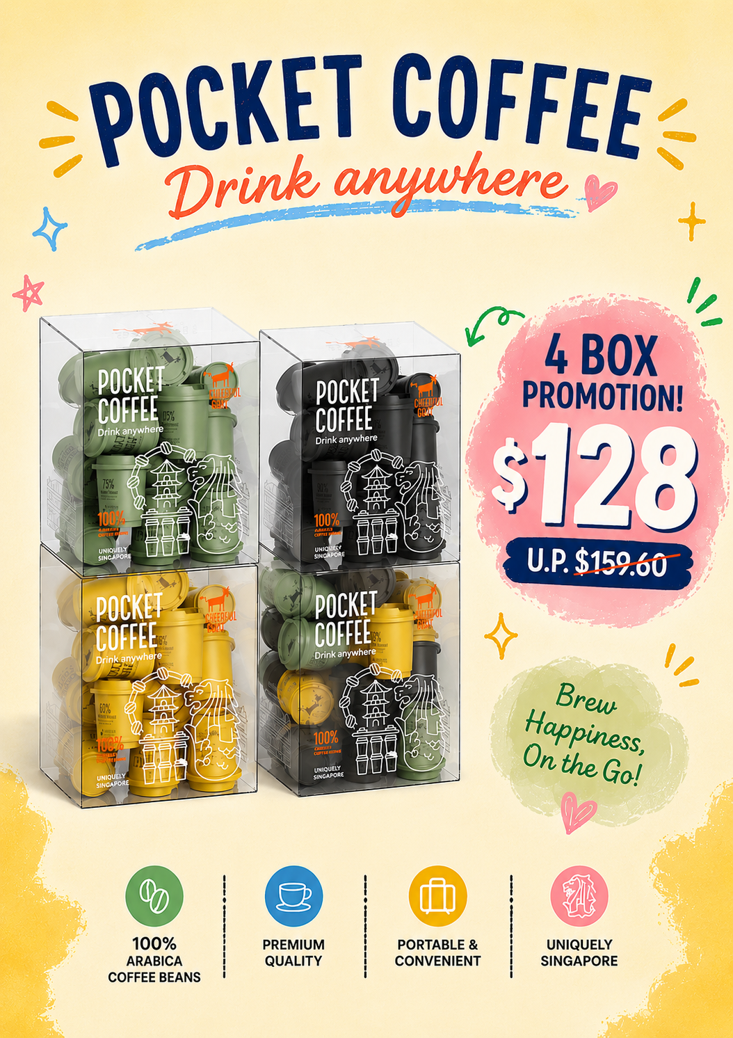 Pocket Coffee 4 Box Promotion