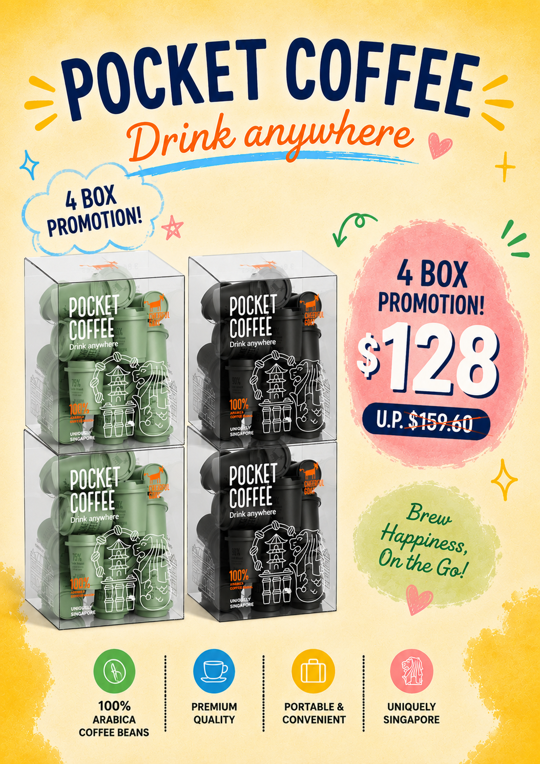 Pocket Coffee 4 Box Promotion
