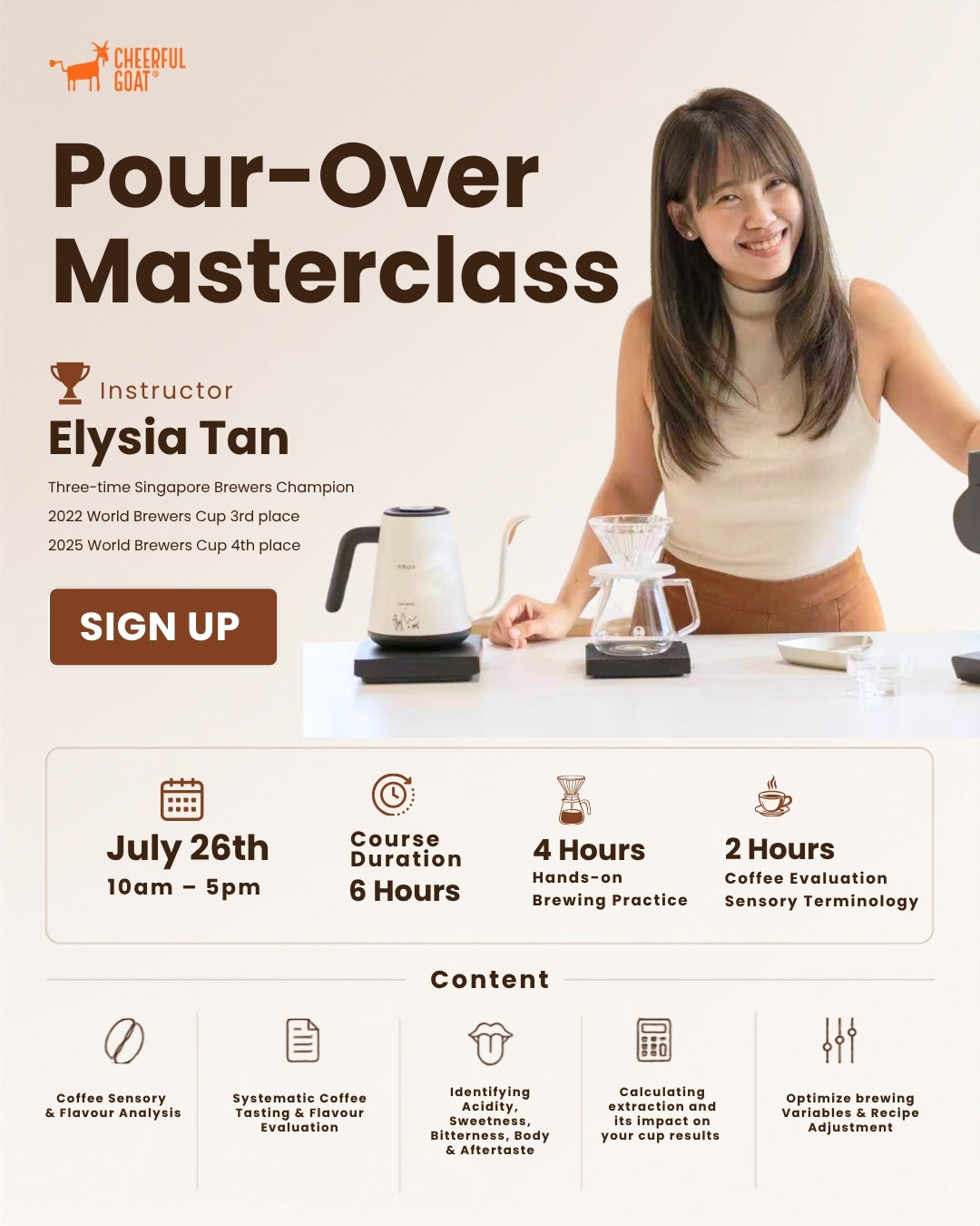 Champion Pour Over Masterclass with Elysia Tan