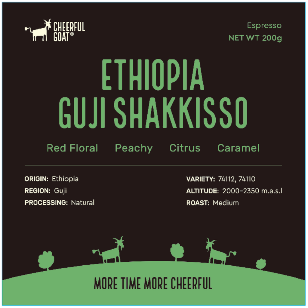 Cheerful Goat Ethiopia Guji  Shaakisso SOE Coffee Bean